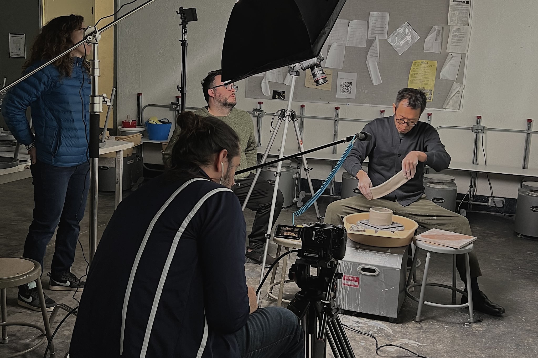 Filming with Nobuhito Nishigawara for the Craft Video Dictionary